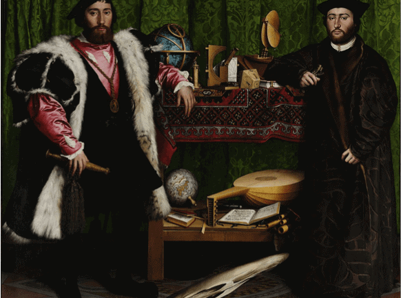 The Ambassadors (1533) by Hans Holbein the Younger