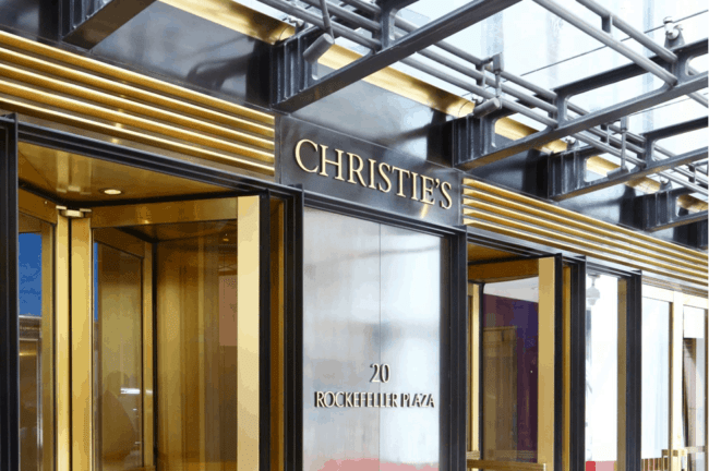Christie's auction house in New York