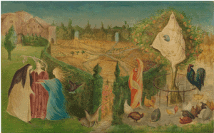 The Kitchen Garden on the Eyot (1946) by Leonora Carrington