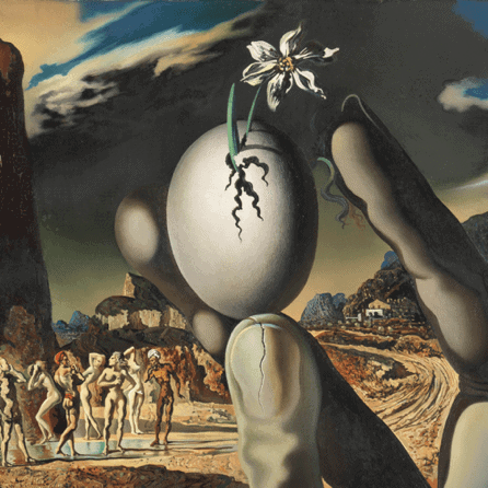 “Metamorphosis of Narcissus” (detail), Salvador Dalí, 1937
