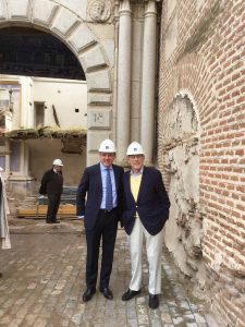 Javier Lumbreras, Founder of Fundación Lumbreras - Colección Adrastus and Philipe de Montebello, Chairman of the Hispanic Society’s Board of Trustees at COLLEGIUM, Arévalo, Spain.