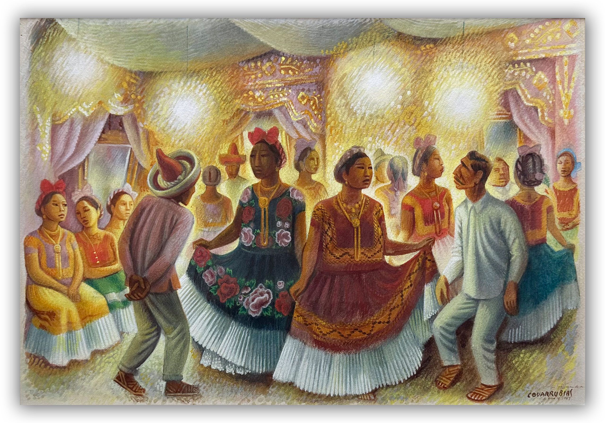 Covarrubias, ‘Juchitecos dancing the son’, 1942